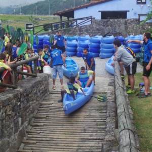 Descenso del Sella excursión con profesores nativos