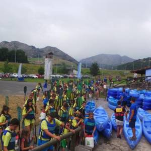 Descenso del Sella excursión con profesores nativos