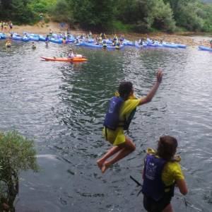 Descenso del Sella excursión con profesores nativos