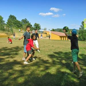 Futbol en el campamento