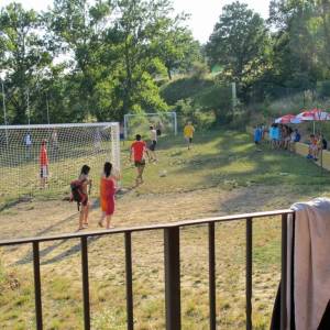 Futbol en el campamento