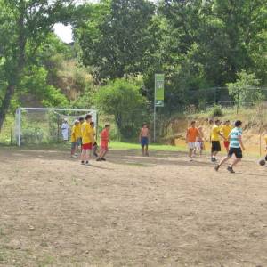 Futbol en el campamento