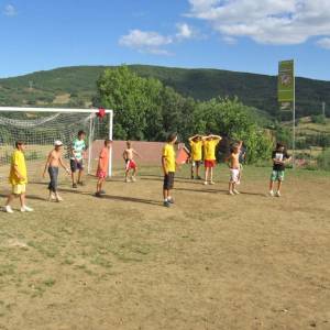 Futbol en el campamento