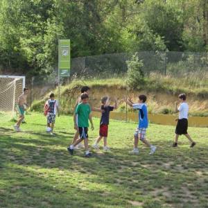 Futbol en el campamento