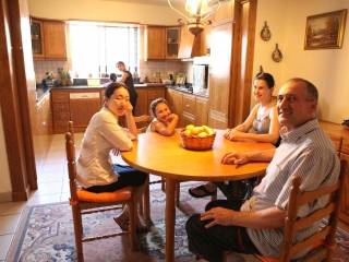 Estudiante con su Familia Homestay