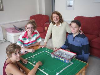 Estudiantes en su Homestay